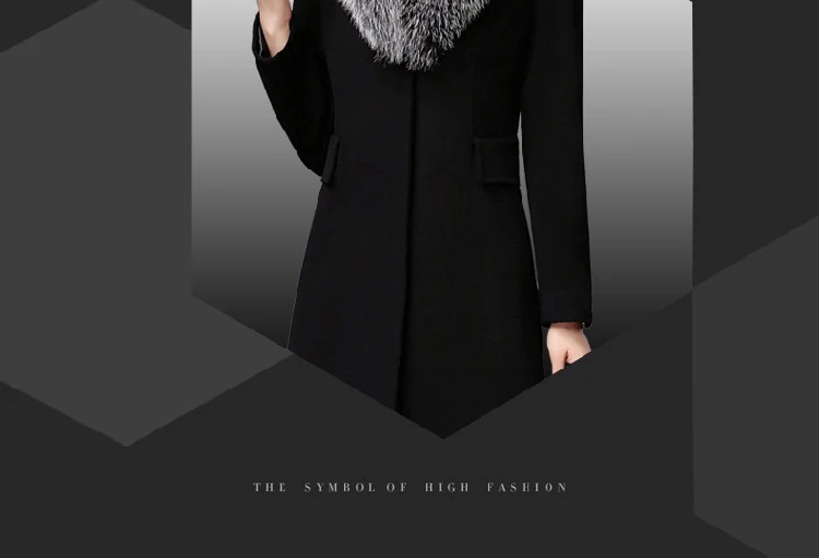 Пальто и куртки женские зимние с меховым воротником офисные женские элегантные пальто с пуговицами женская верхняя одежда женские пальто размера плюс 3XL