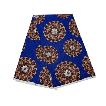 

6 yard ankara fabric African polyester real wax prints fabric for sewing dress ankara fabric WD-60
