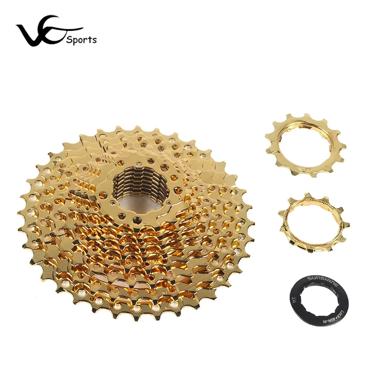 Горный велосипед Sunshine Freewheel 10 скоростей 11 36T Золотая кассета сверхлегкие детали