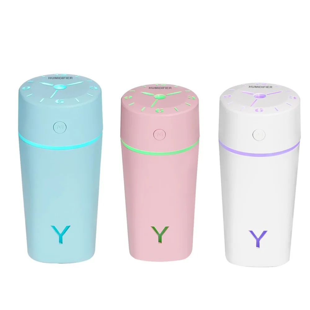 Красочный Светодиодный увлажнитель воздуха для дома, USB флакон, арома-диффузор, светодиодный, с подсветкой, для офисного тумана, освежитель воздуха