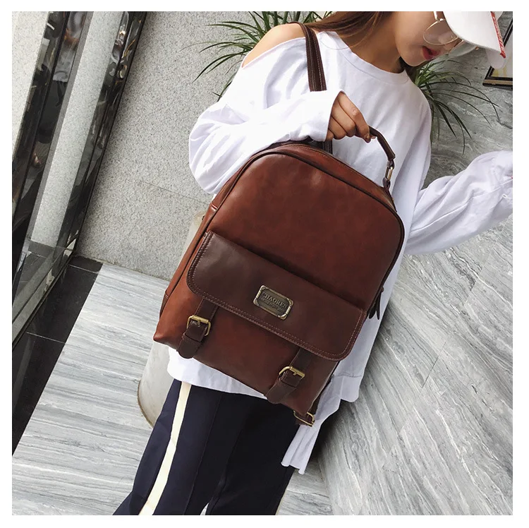 Mochila Antirrobo Mujer Cuero непроницаемый рюкзак, женская кожаная школьная сумка, водонепроницаемый женский рюкзак для путешествий, кожаный рюкзак с защитой от кражи