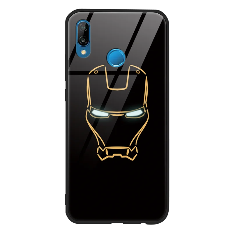 Роскошный чехол из закаленного стекла Marvel Avengers для huawei mate 30 Lite 20 10 P20 P30 Lite Honor 9X20 Pro 8X PSmart Y6 Y9 Coque