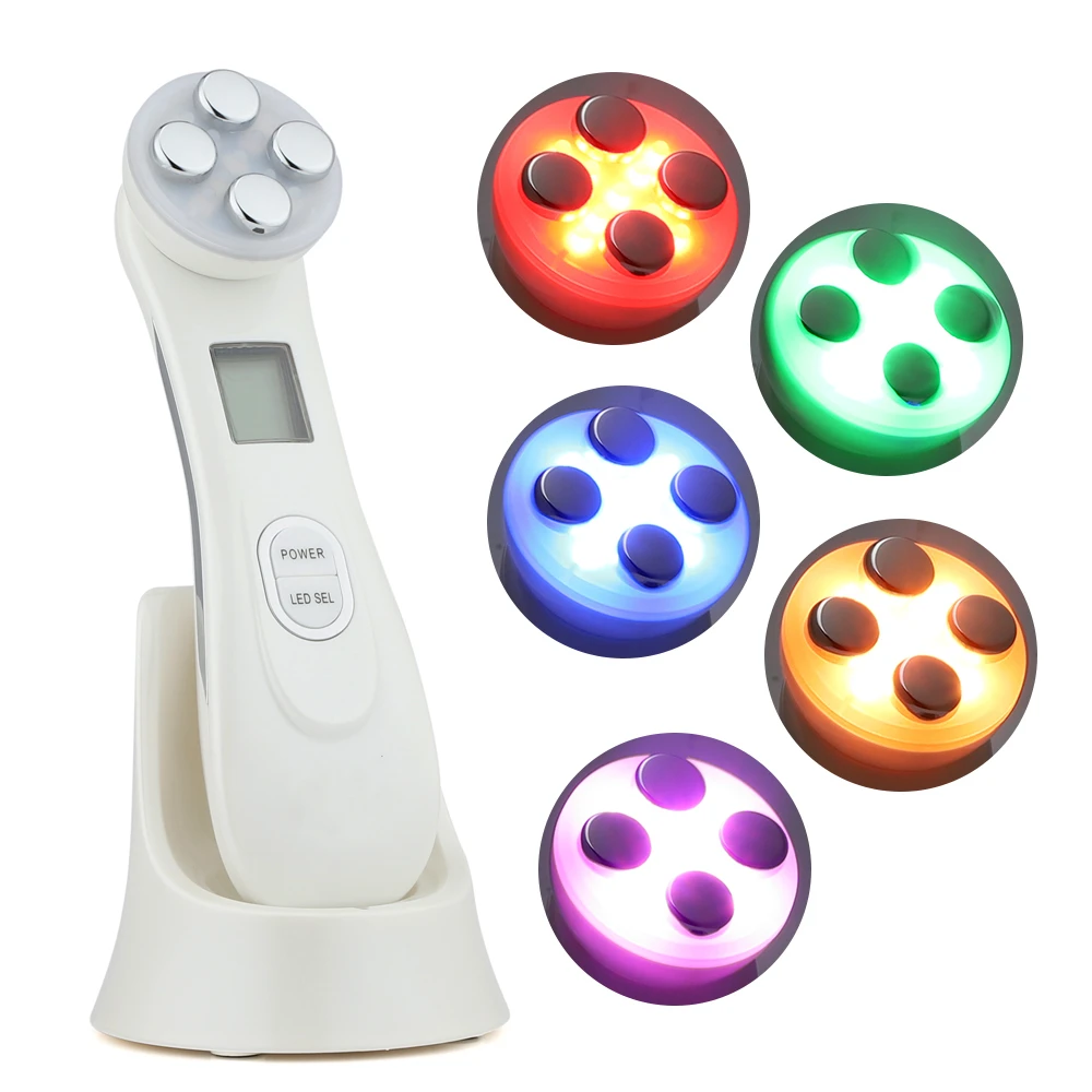 

Radio Frequency Device Led Light Photon Therapy Facial Beauty Machine Face lifting Anti Aging Home Spa Professinal Skincare Tool