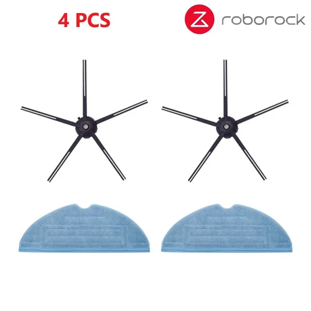 Xiaomi Roborock S7 S70 S75 S7Max s7MaxV T7S Plus Main Roll Brush Mop Rag Hepa Filter Side Brush Vacuum Cleaner Accessories 4 pcs