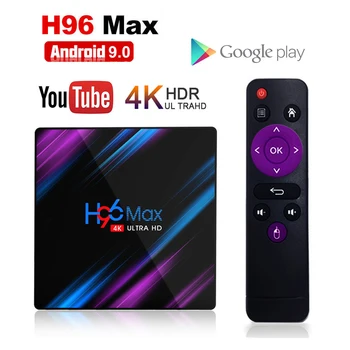 

H96 MAX Android 9.0 Smart RK3318 TV Box Google Youtube 4K HD Wifi Netflix Set top Box H96Max 16GB 32GB 64GB Media player TV BOX
