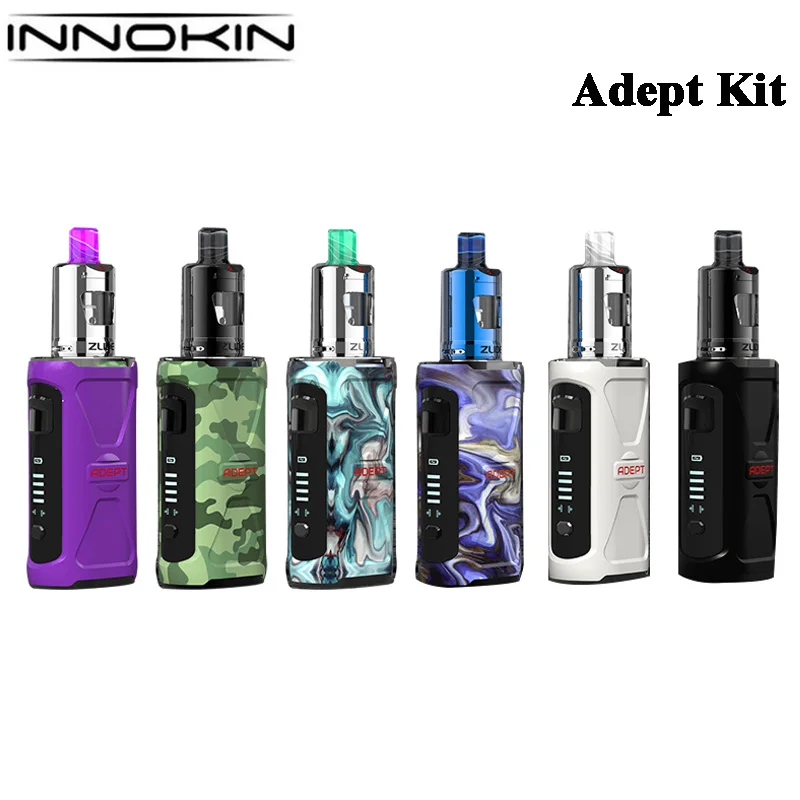 Kit Original Innokin Adept 3000mAh batería impermeable cigarrillo electrónico Vape con tanque Zlide 2ml con bobina de Z-PLEX3D 0.48ohm