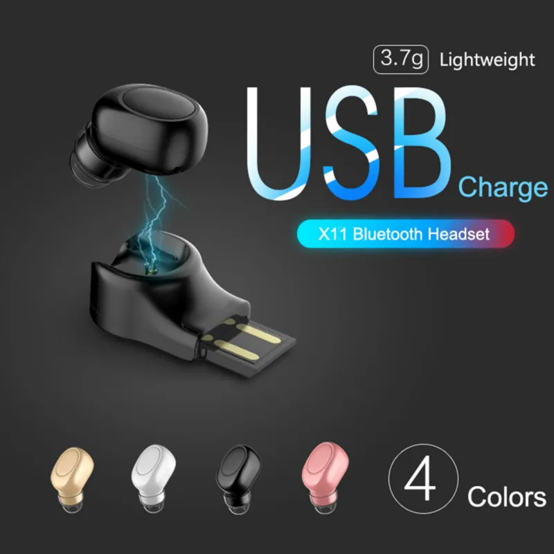 Bluetooth наушники новейшие X11 HandfreeHeadset Mini V4.1 спортивные для Xiaomi шумоподавление Ecouteur