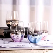 Креативные очки с гальваническим кристаллом в форме яйца, устойчивые к высоким температурам, большая емкость, домашний сок, мусс, пивная кружка