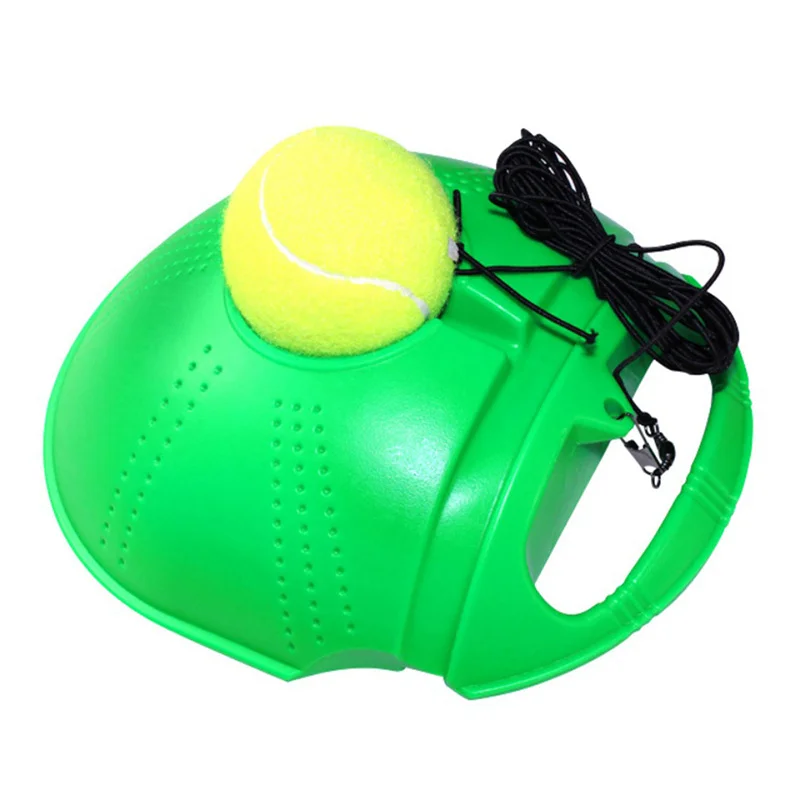 Теннисный тренировочный инструмент для упражнений теннисный мяч самообучающийся отскок мяч с теннисным тренером плинтус спарринг