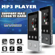 20% USB MP3 музыкальный плеер цифровой ЖК-экран Поддержка 32 Гб TF карта и fm-радио с микрофоном черный синий mp3-плеер