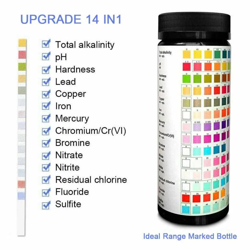 Alkalinity Details about 14 In 1 Drinking Water Test Strips Hardness Chlorine PH- Quality Alkalinity Details about 14 In 1 Drinking Water Test Strips Hardness Chlorine PH- Quality