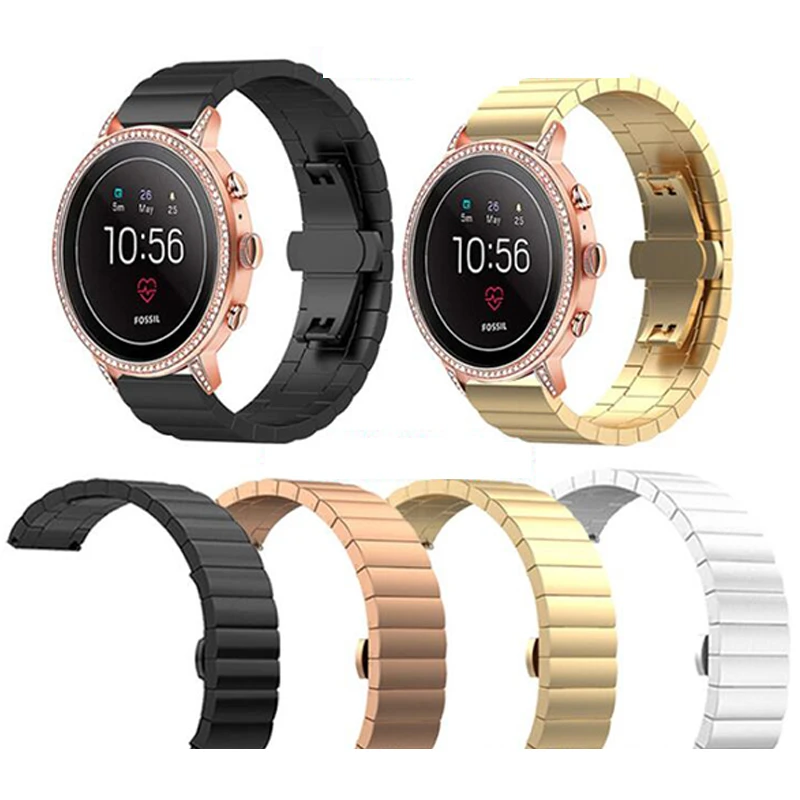 Браслет из нержавеющей стали для часов Fossil Gen 4 Q Explorist HR /Gen 3 HR|Защита экрана| |