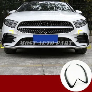 

Carbon Fiber Look Black Front Bumper Spoiler Air Vent Cover Trim For Mercedes Benz A-Class W177 A35 AMG 2019-2020 2pcs