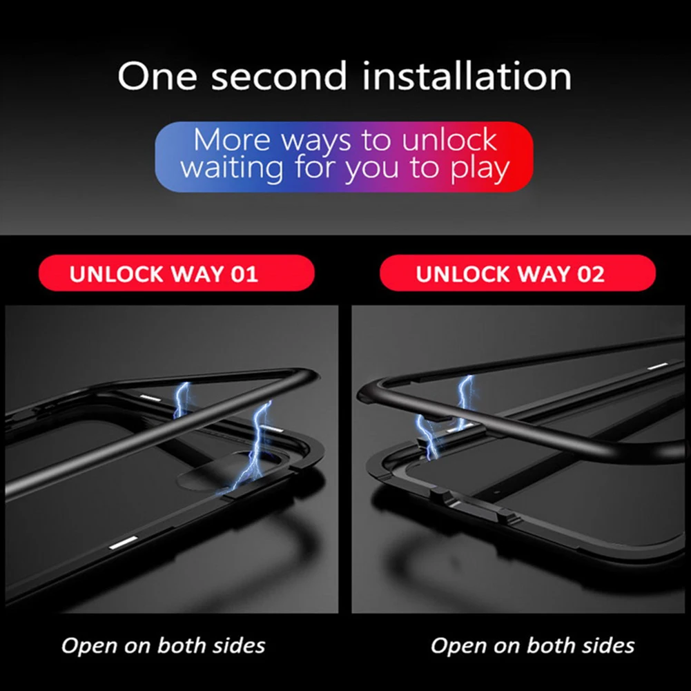 Магнитный металлический чехол для iPhone 11 Pro Max X XR XS MAX, Магнитный чехол из закаленного стекла 360, двусторонний чехол для iPhone 8, 7, 6, 6S Plus