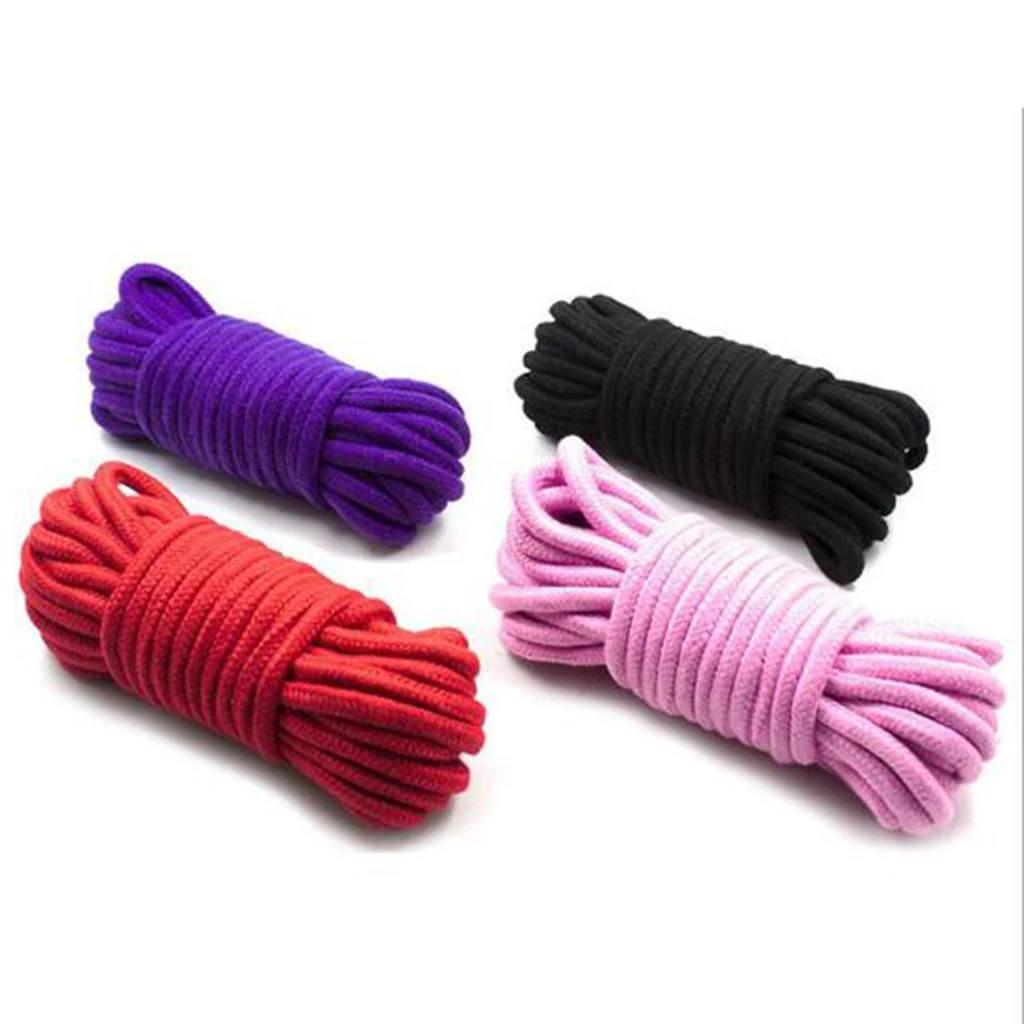 Durable 10m Adult Sex Play Restraints Straps Soft Cotton Belt Couple Cosplay Bondage Gear SM Product for Couple