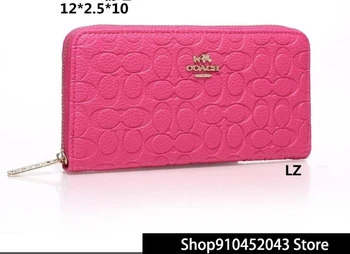 

Luxury Designer Brand COACH Wallet women Purses High Quality Black Brown Bifold Wallet Zipper Coin Purse Wallets CO177