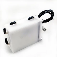 good price!!!spare parts 2x heighten aluminium steel ink subtank cartridge with sensor 100mm/Connector hole/white steel