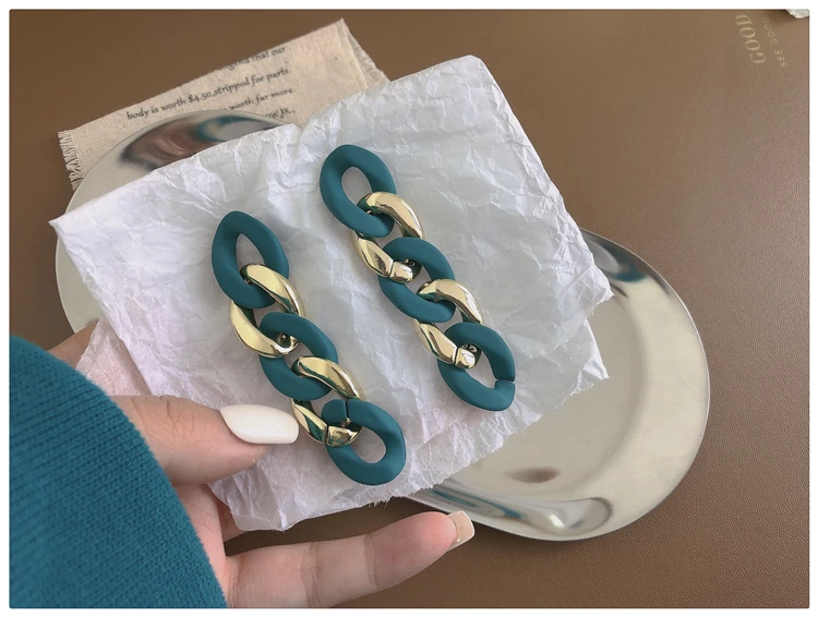 WYBU Super Beautiful Lake Blue Earrings Ins Popular Earrings for Women 2021 New Design Ear Drop Jewelry