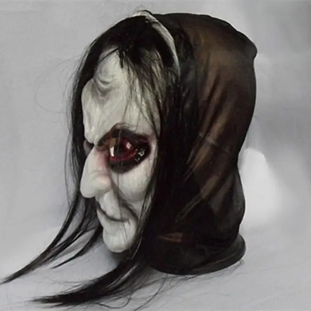 Halloween Zombie Mask Ghost Festival Horror Mask Scary Halloween Mask Hilarious Prank Full Dead Mask With Super Black Eyes 2