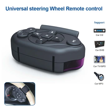 

Tablet Media Learning Button CD Bluetooth DVD Wireless Car Steering Wheel Universal Smartphone Audio Remote Control CR003