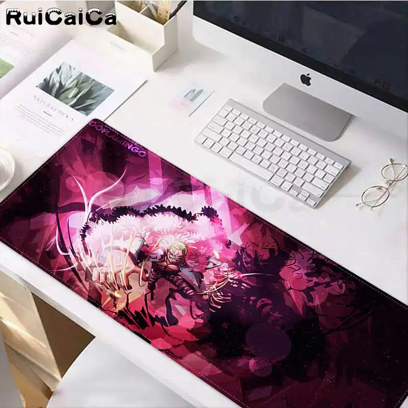 RuiCaiCa Забавный однокомпонентный Donquixote Douflamingo офисные мыши геймерский мягкий коврик для мыши резиновый ПК компьютерный игровой коврик для мыши