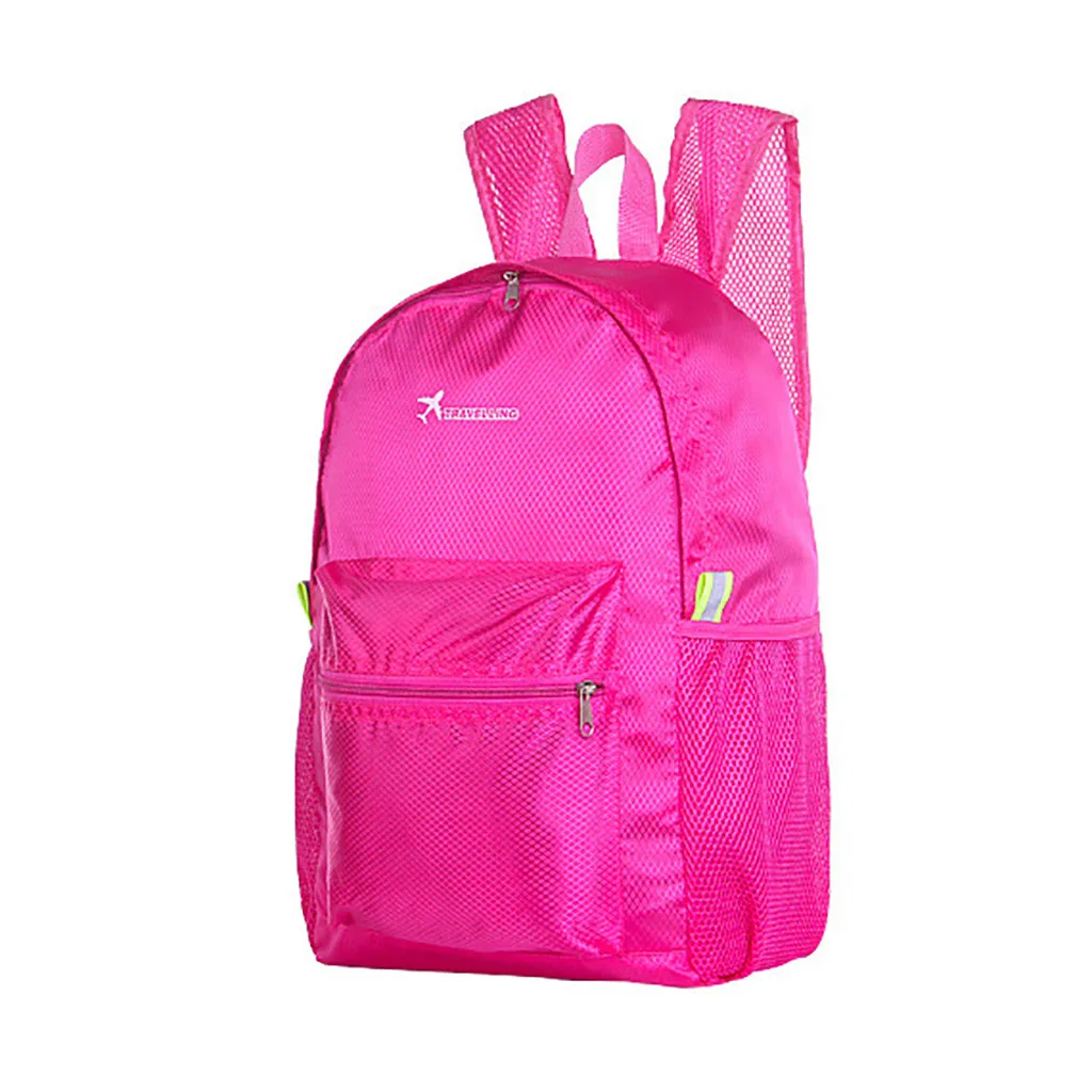 Новинка, Одноцветный рюкзак, mochila feminina, спортивный светильник, для улицы, рюкзак, sac a dos, светильник, простой, складной, рюкзак, placak# C8