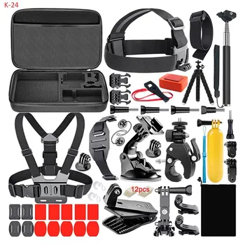 

Selfie Stick Chest Head Strap Carry Bag Accessories Set Tripod Suction Bike Car Mount For GoPro Hero 7 6 5 4 3 Action Camera