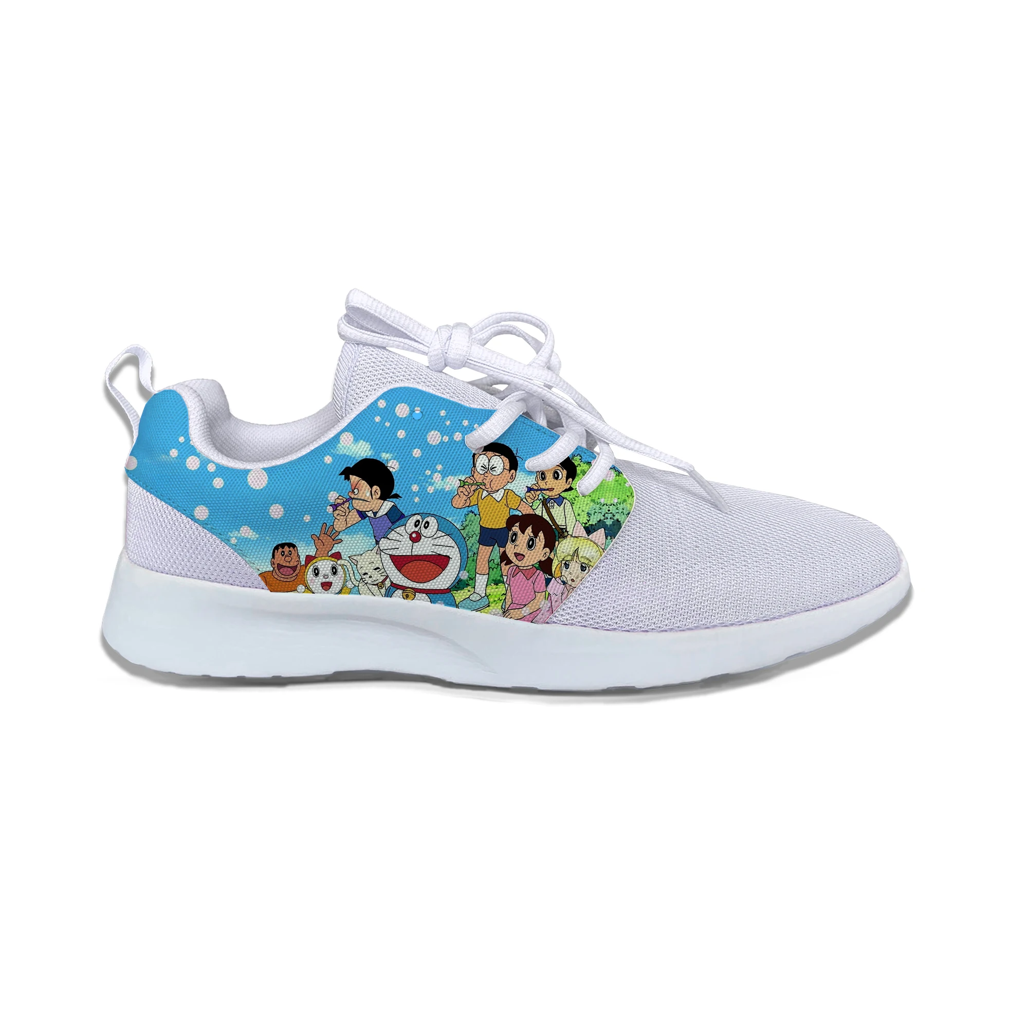 Аниме Doraemon Популярные крутые Vogue детские спортивные кроссовки Забавные милые дышащие легкие кроссовки Harajuku для мальчиков и девочек - Цвет: Doraemon4