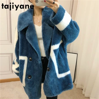 

Wool Jacket Autumn Winter Coat Women Clothes 2020 Korean Vintage Real Fur Coat Sheep Shearling Suede Lining Abrigo Mujer ZT3586