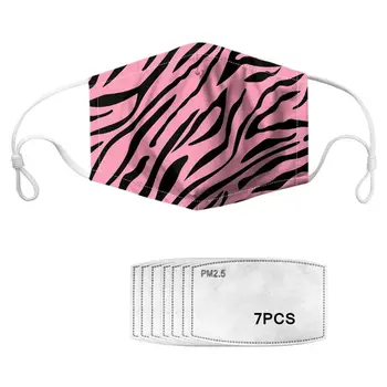 

Printed Pattern Washable Mouth Mask with Replaceable Filter Pad Reusable Anti Dust Mouth-Muffle for Outdoor Cycling