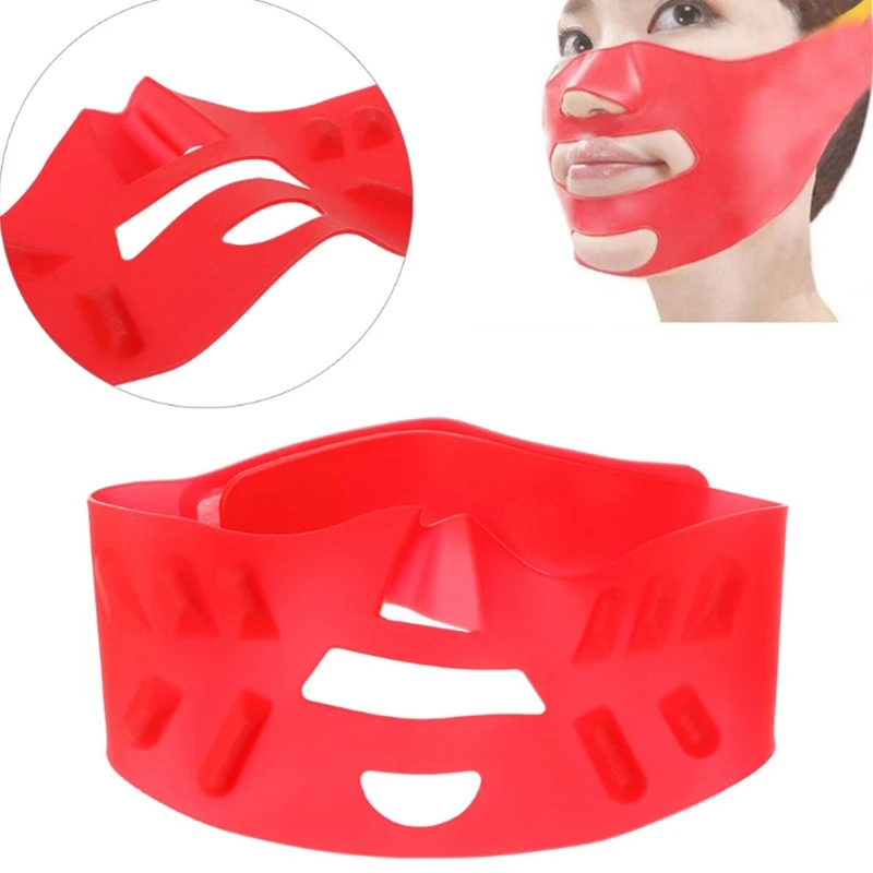 3D Силиконовые для похудения лица тонкая маска для лица V-Line Lift Face бандаж пояс двойной подбородок кожи лифтинг Тонкий Массажер для поддержания здоровья уход