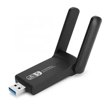 

High Quality Dual Antenna USB 3.0 WiFi Wireless Adapter Network Card 1200Mbps with Disk