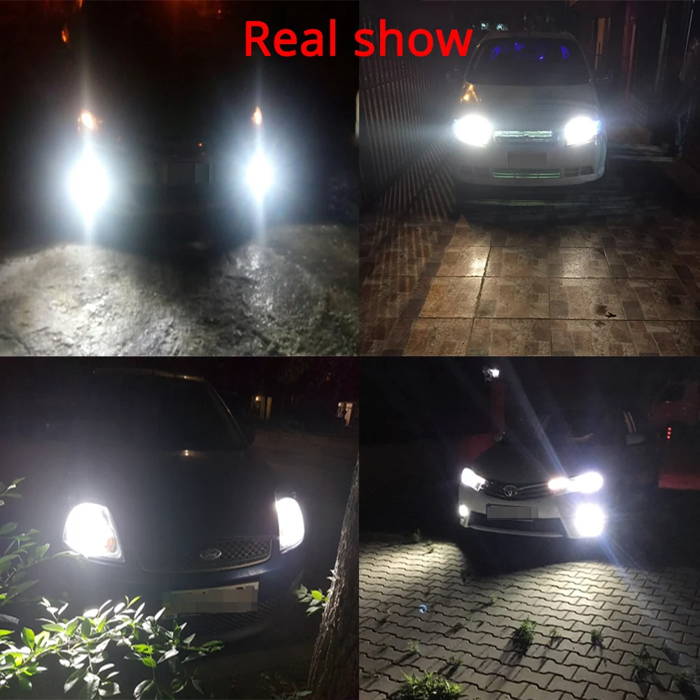 Hviero Car Heahlight Fog Lighting 9007 HB5 Hi-Lo High Low Beam S2 COB IP67 Waterproof 6500K 72W 8000LM Auto Headlamp Led DC 12v 24V