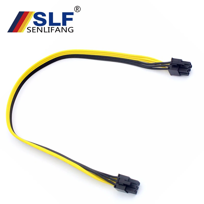 Connector Cables UL 18AWG Wire 20cm for Miner CPU 6Pin Power Supply Extension Cable Cord Desktop ATX Male to Female | Компьютеры и