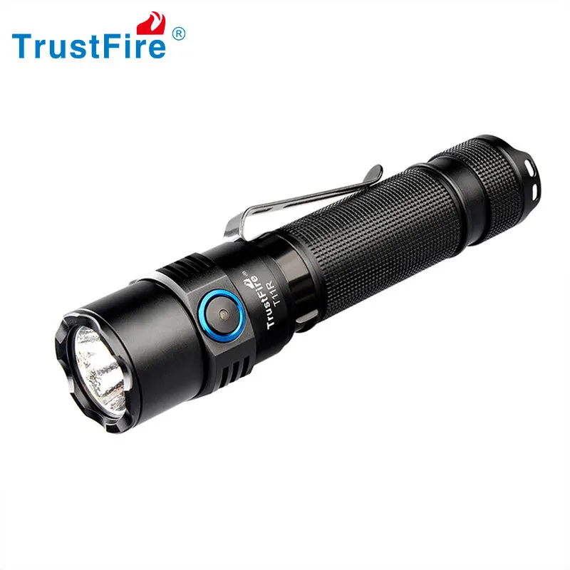 

TrustFire T11R 1800 люмен EDC тактический фонарик перезаряжаемый карманный зажим 18650 фонарь наружное освещение
