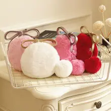 Весенне-зимняя детская плюшевая сумка-кошелек для девочек, маленькая сумка на плечо, рюкзаки