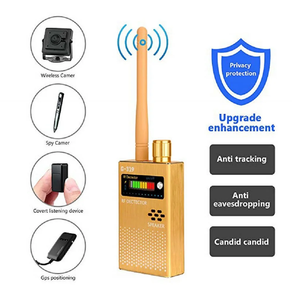 

G319S ghost detector wiretap bug mini hidden camera spy camera mini camera GPS GSM RF sound signal spy wiretap device finder