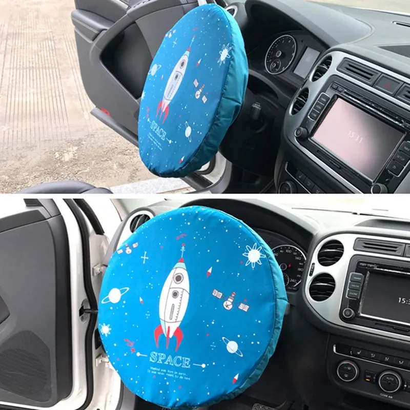 Анти горячий тепловой защиты автомобиля солнцезащитный авто часть руля крышка Солнцезащитный козырек тепла 38 см Диаметр