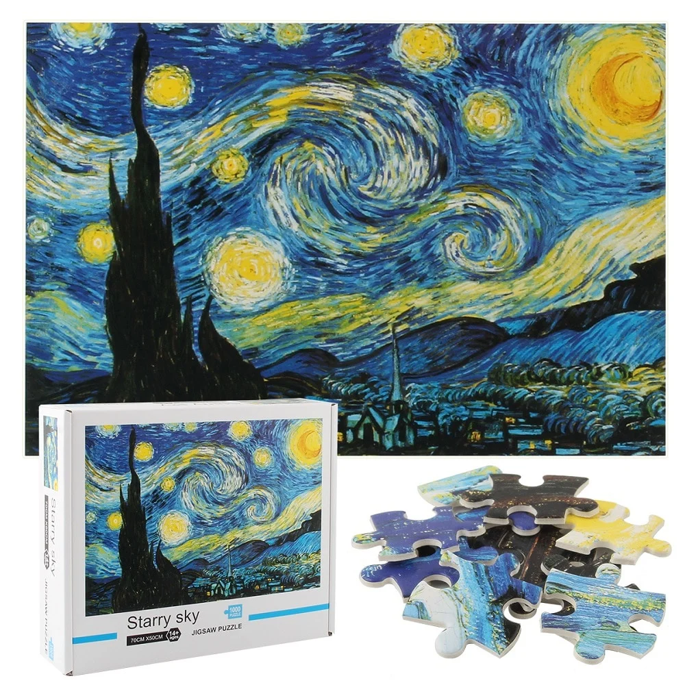 

Jigsaw Puzzles for Kids & Adult - 1000 Pieces Starry Sky Jigsaw Puzzle - Family Funny Decompression Games