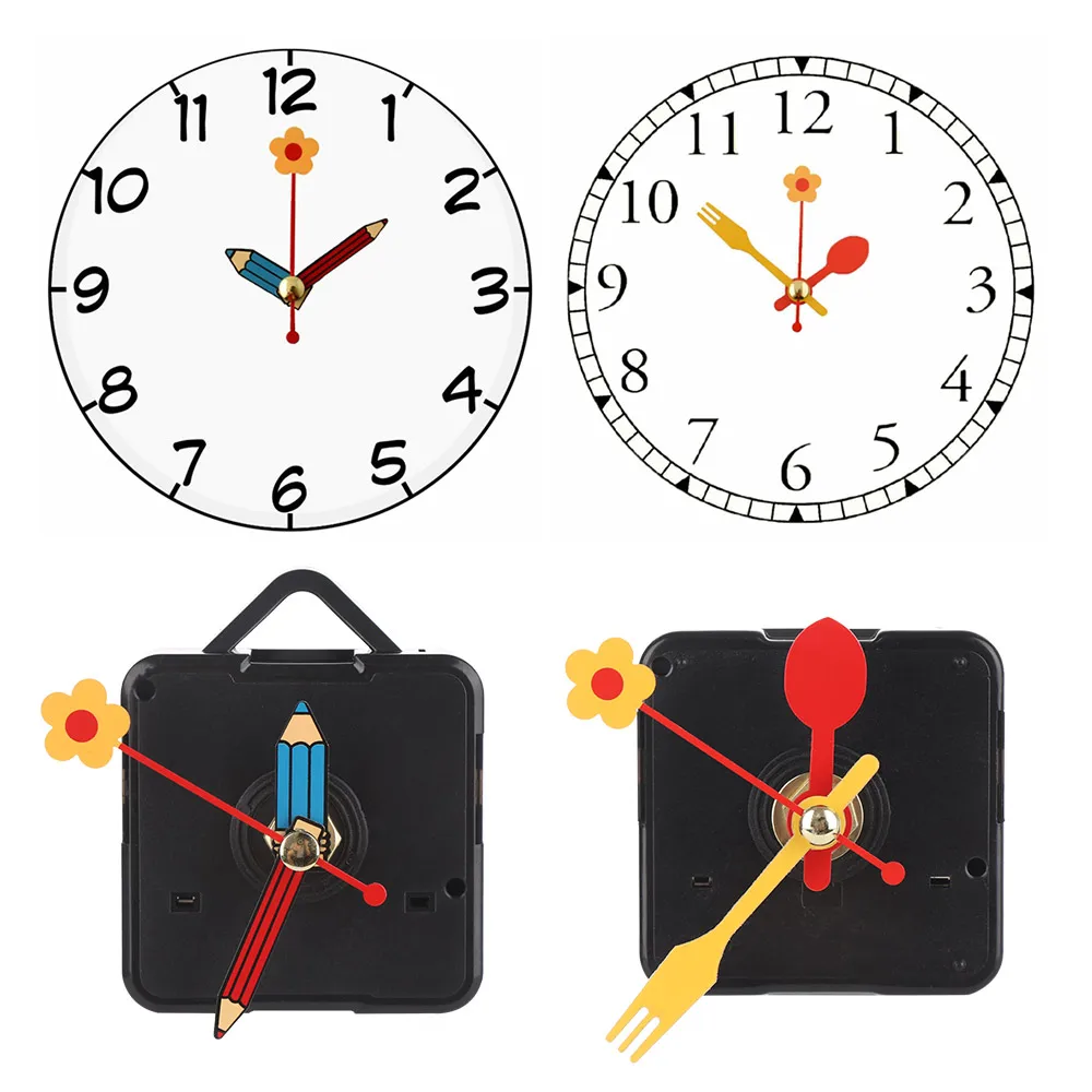 

1 SET DIY Tools Silent Hour/Minute/Second Replacement Quartz Clock Parts Wall Clock Repair Accessory