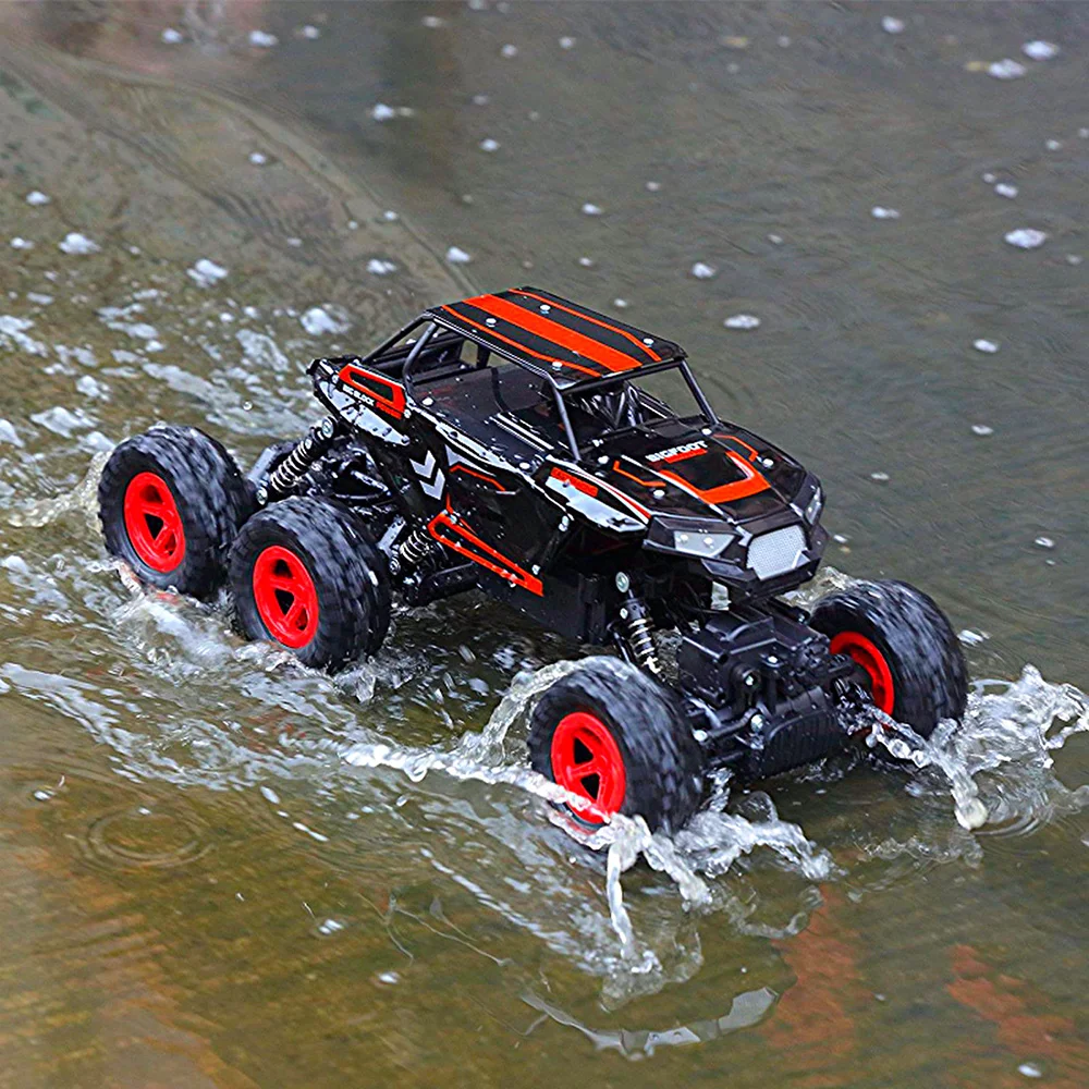 

Rc Car Climbing Vehicle Electronic High Speed Red Portable Boys Gift Crawler 6 WD 2.4G Off-Road Truck