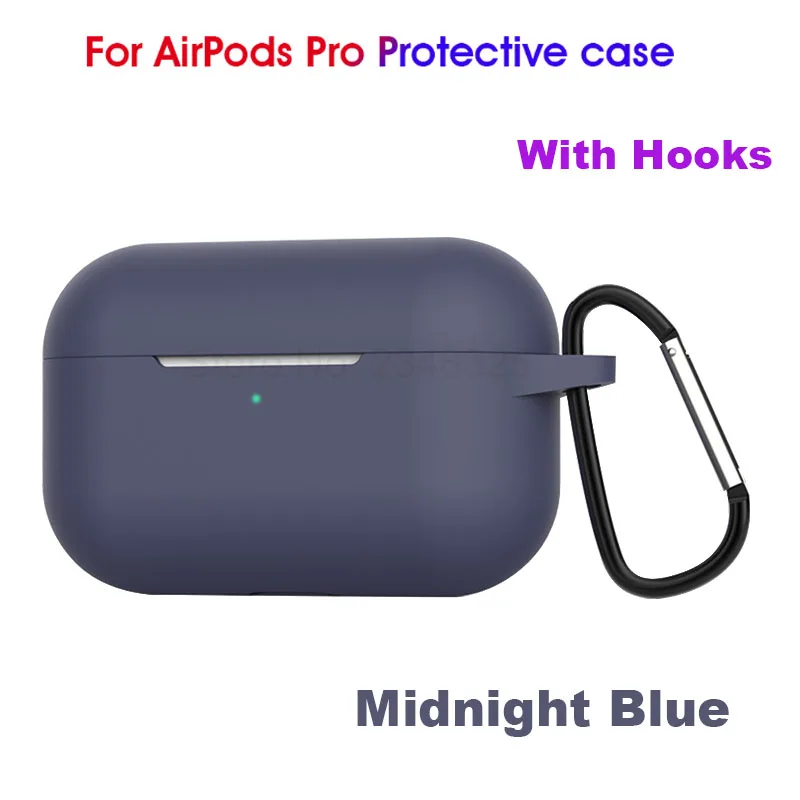 07 Чехол для Airpods Pro силиконовый беспроводной чехол для наушников Air pods Pro Чехол для гарнитуры Bluetooth для Apple AirPods Pro 3 с крючками - Цвет: 07