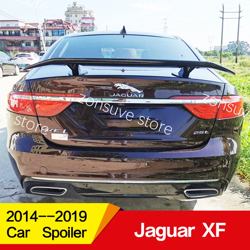 Используется для Jaguar XF спойлер 15 16 17 18 19 год заднего крыла переустановка Клея Аксессуары без перфорации
