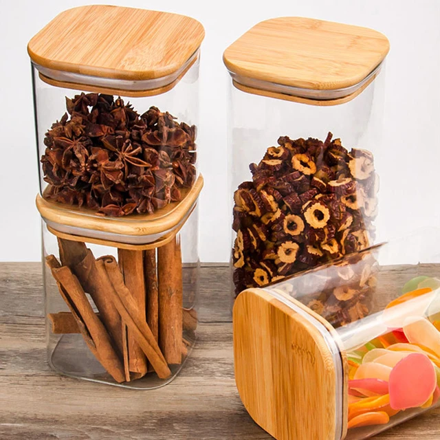 Buy Wholesale China Wide Mouth Food Storage Jar With Airtight Wood