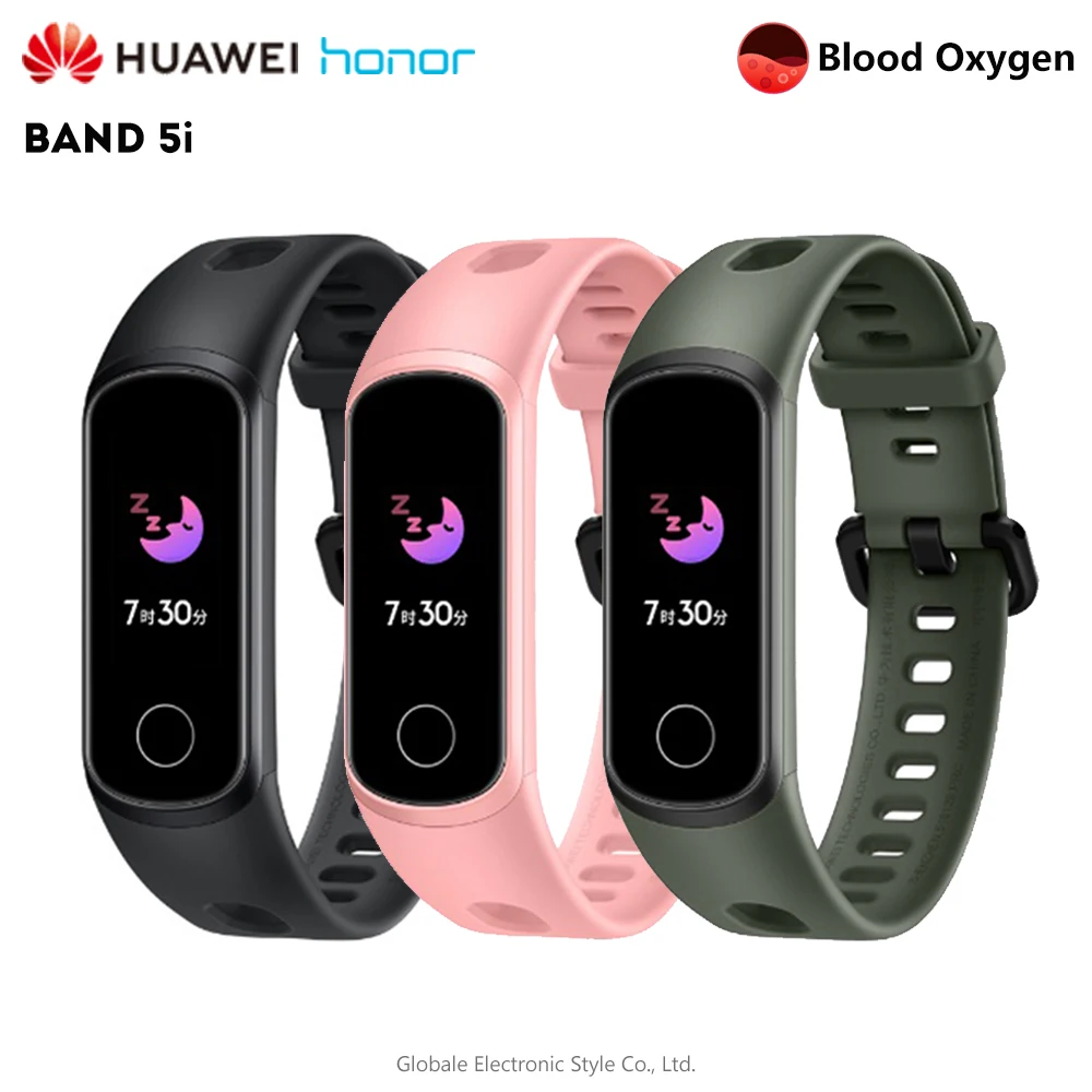 Умный Браслет HUAWEI Honor Band 5i, Bluetooth, монитор сердечного ритма, кислородный браслет с сенсорным управлением для Android iOS