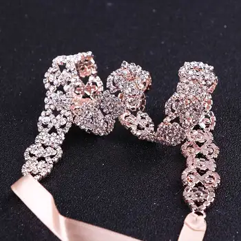 

Pearls Wedding Belt Crystal Bridal Belt Sliver Rhinestones satin Bridal Sash For wedding dress accessories