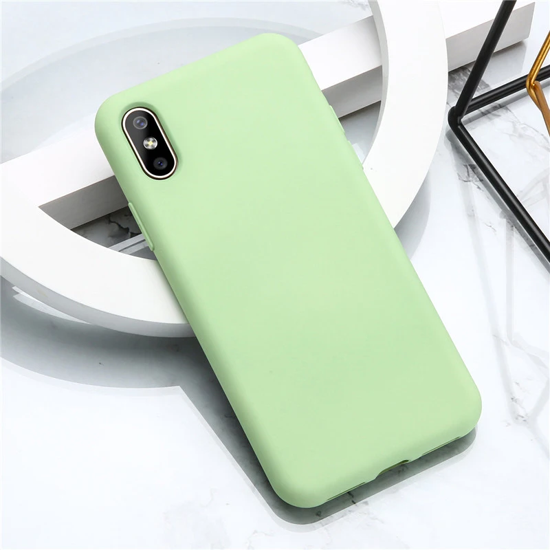 Green Мягкий Летний жидкий силиконовый чехол для Xiaomi mi CC9 E 9T A3 A2 A1 mi 9 SE mi 8 Lite Red mi K20 7A 7 6A 6 Note 7 8 Pro - Цвет: Green