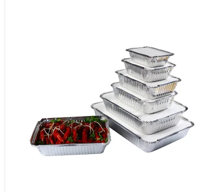 Оловянный поднос барбекю прямоугольная печь weber коврик баркет alimentire jetable с крышкой
