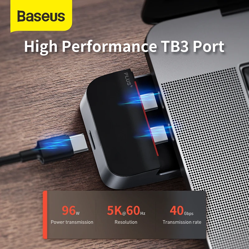 Baseus 9 в 1 USB C HUB Type to HDMI RJ45 Jack 3 5 Multi 0 PD адаптер для MacBook Pro Splitter c USBC HUB|USB-хабы| |