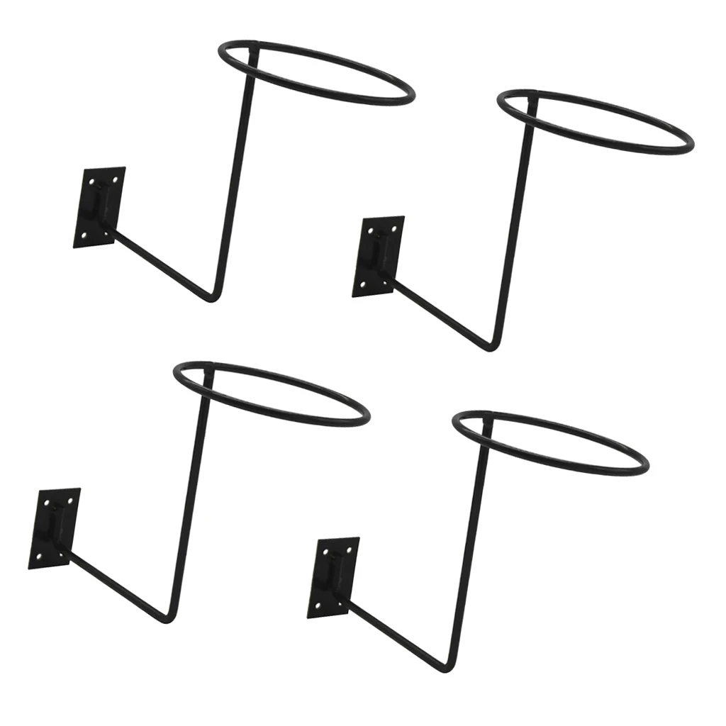 4 Pieces Black Metal Wall Mounted Hat/Cap/Wig Hanger Display Rack (20cm, Dia.13.5cm) 4 Pieces Black Metal Wall Mounted Hat/Cap/Wig Hanger Display Rack (20cm, Dia.13.5cm)